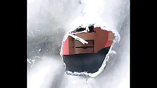 Close-mouthed cam of amateur boy undressing before shower